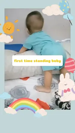 Standing baby