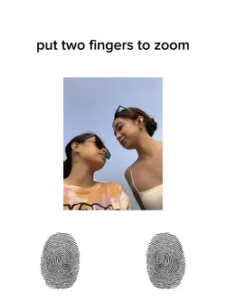put two fingers