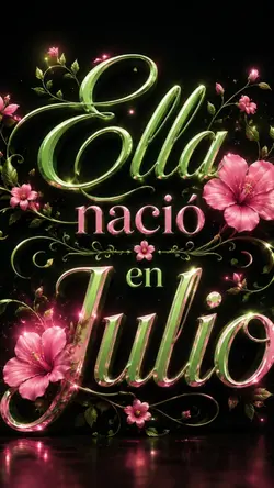 Ella nació en Julio 