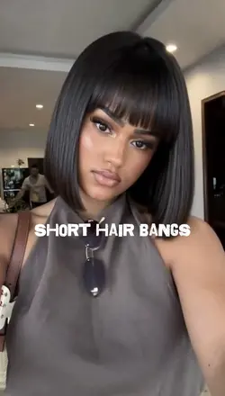 Shirt hair bangs