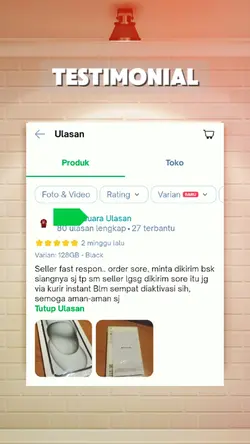 Testimoni Produk 