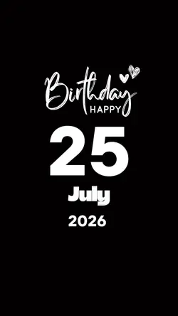 Hbd 25 July 2026
