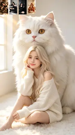 template with cat 