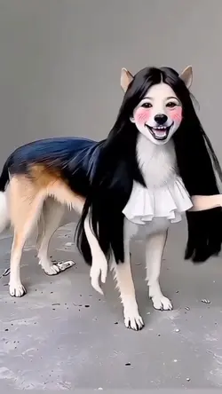 anjing jadi cantik 