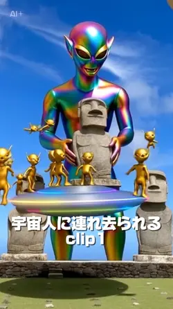 宇宙人に連れ去られる