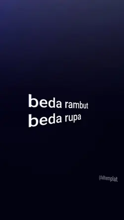 BEDA RAMBUT BEDA