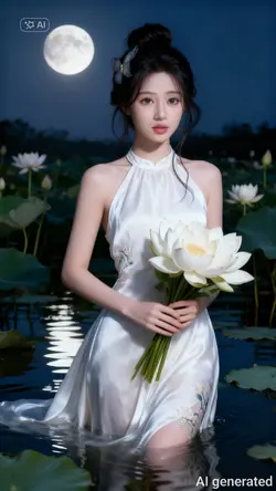 Ghép ảnh với hoa sen