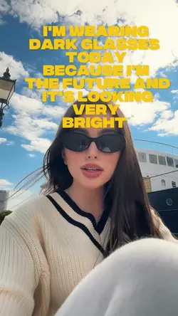 wearing dark glasses