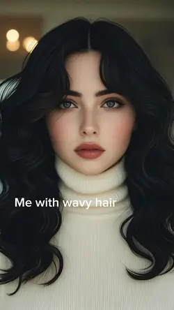Wavy hairstyle