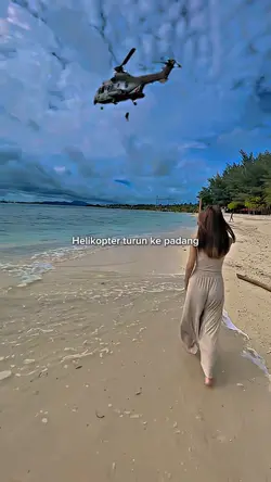 Helikopter turun ke