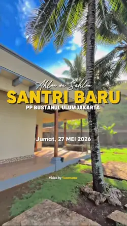 kedatangan santri