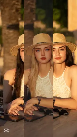 2 photos split trend