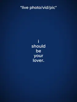 i should be ur lover