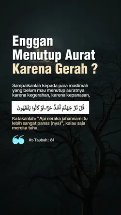 enggan menutup aurat