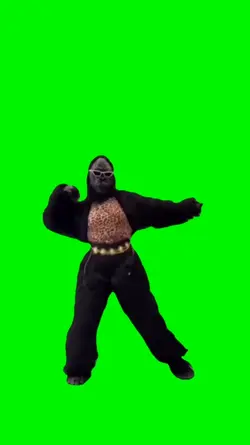Funny gorilla dance 