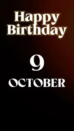 HBD 9 OCTOBER