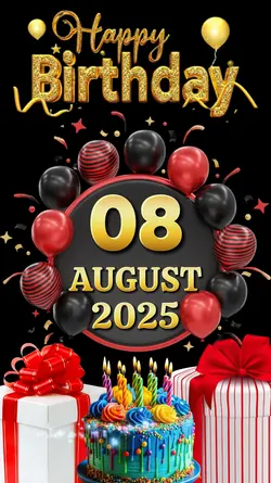 Birthday 8 August