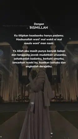 dengan bismillah 