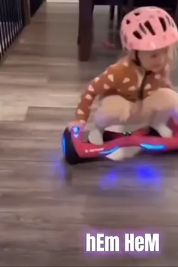 girl on a hoverboard