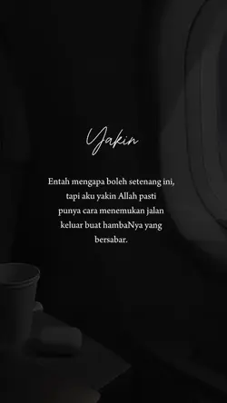 Yakin dengan Allah