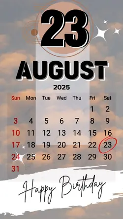 Hbd 23 August 2025