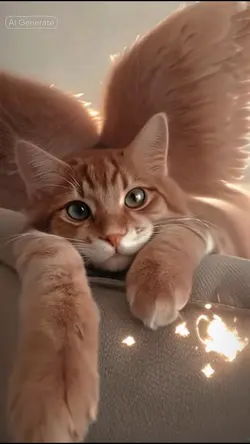 AI Angel Cat