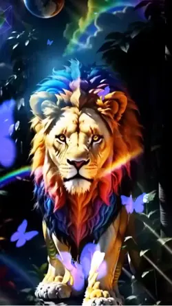 Rainbow lion 