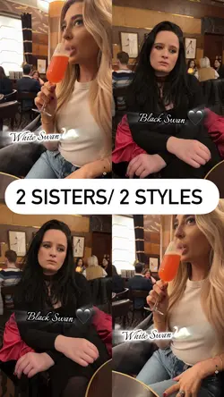Me and my sister 🤍🖤
