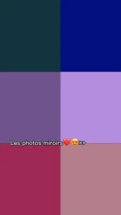 Les photos miroirs❤️