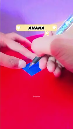 menulis nama ANANA