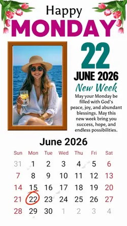 Monday 22 June 2026