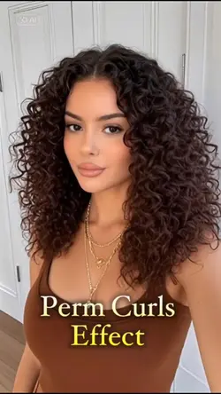 Perm Curls Effect