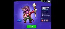 What is byron doing?