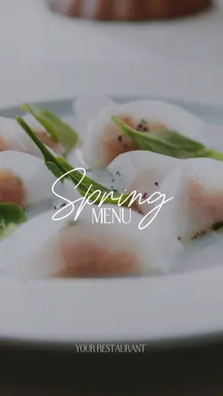 Spring Menu