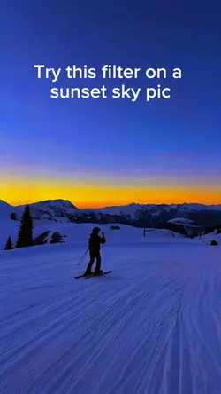 sunset sky filter