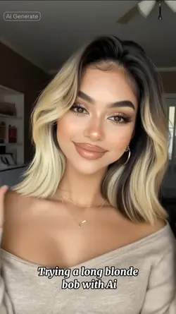 long blonde hair Ai