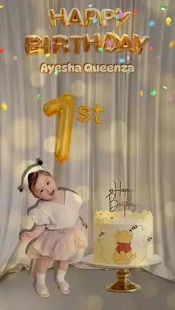 HBD 1 Tahun Anak