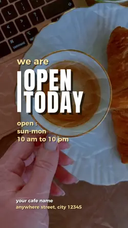 we are open