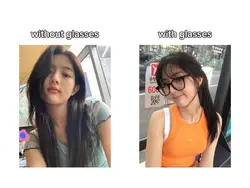 with glasses 