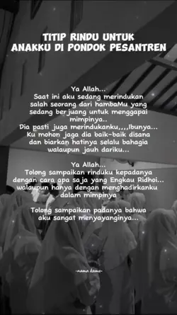 rindu anak diponpes