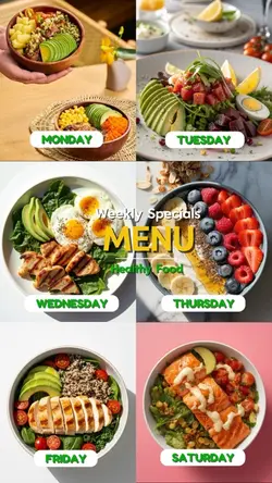 Healthy Food’s Menu