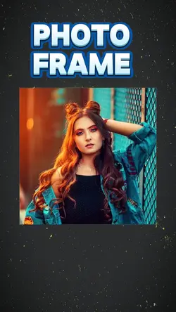 Photo frame template