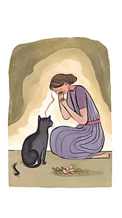 ditinggal kucing