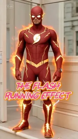 The Flash Running 