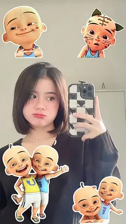 stiker upin ipin