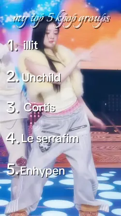 my top 5 kpop groups