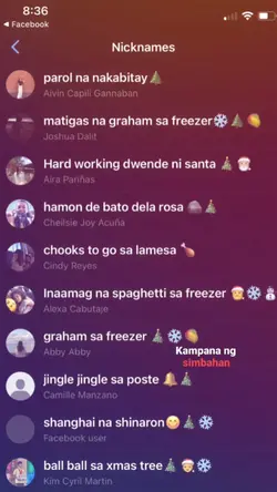 christmas gc nicknam
