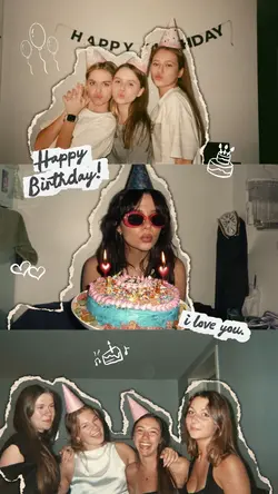 birthday collage