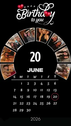 Birthday 20 June