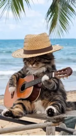 chilling cat